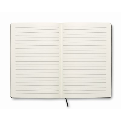 Libreta A5 publicitaria con tapa blanda interior a rayas